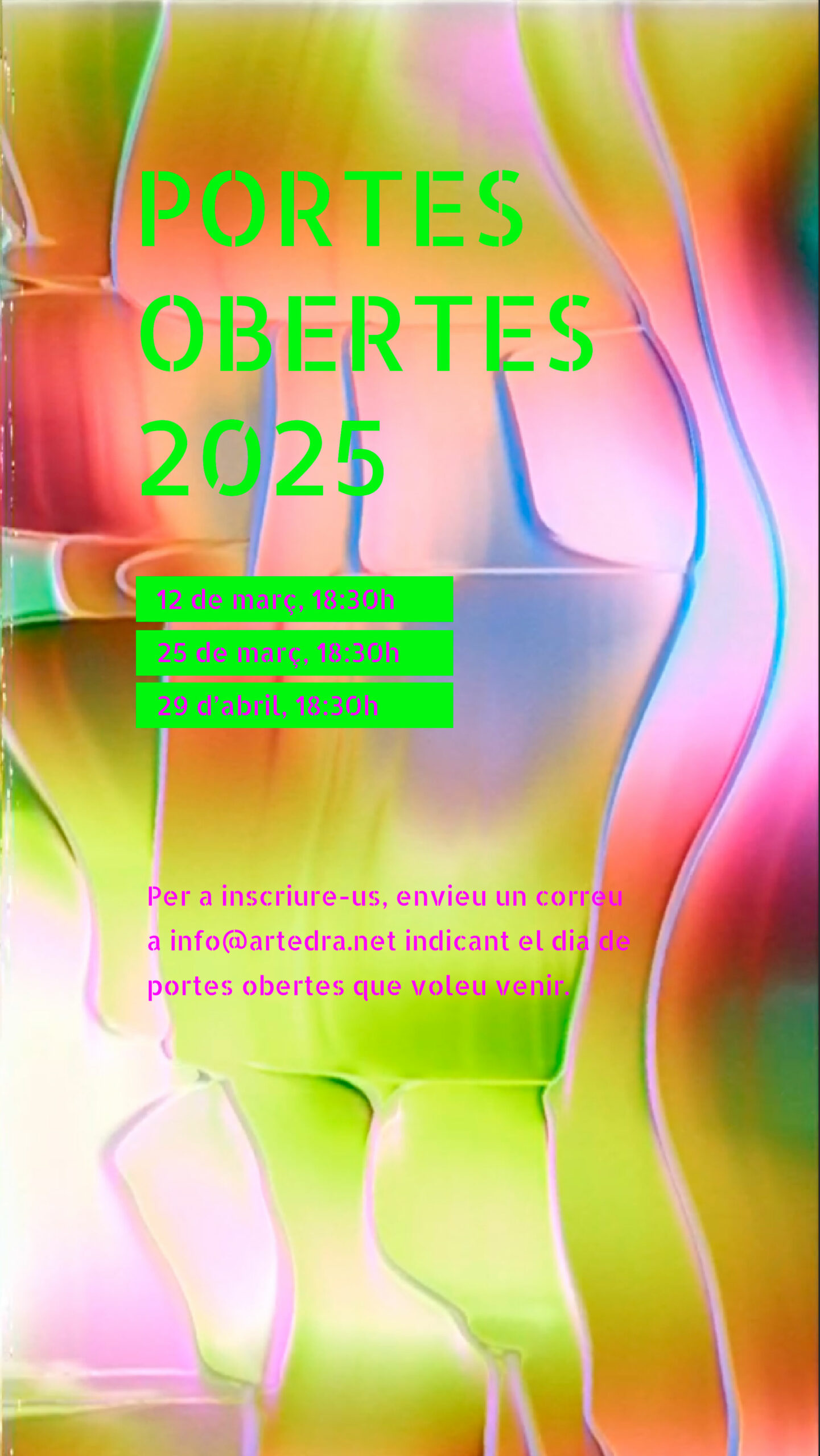 Imatge cartell jornada portes obertes 7 de maig de 2024