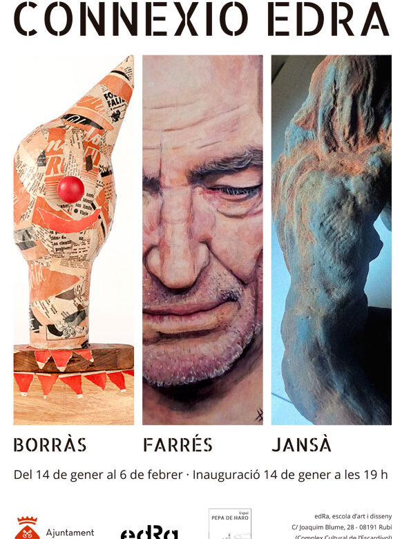 Exposició d’art – Connexió EDRA: tres artistes units per l’amistat i la creació