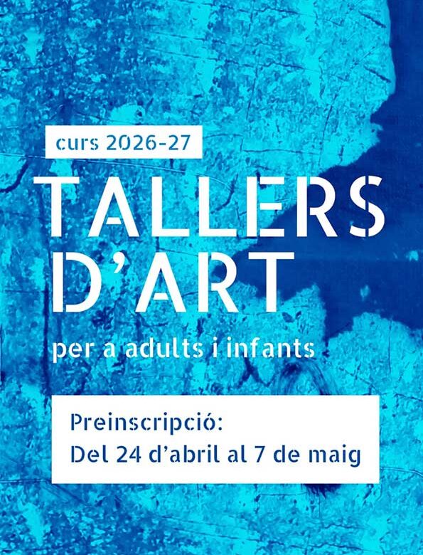 Preinscripció als Tallers d’Art d’edRa curs 2026-2027